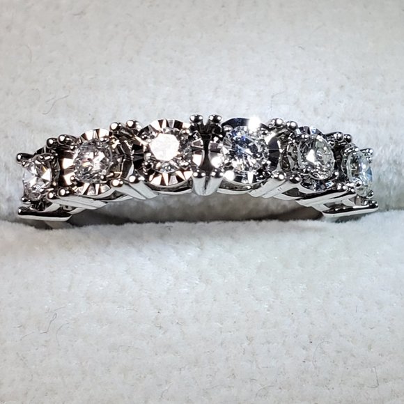New beautiful diamond 14K white gold ring - Picture 8 of 15